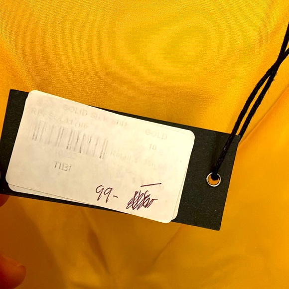 NWT Tibi Yellow Longsleeve 100% Silk Dress - Picture 11 of 13